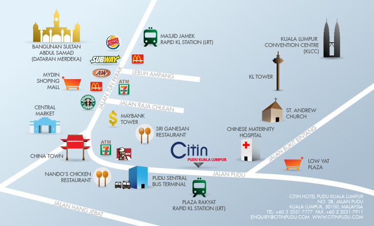 taxi map in english